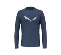 Salewa - Herren Longshirt Solidlogo Dry dark denim dark denim - Gr. - 52