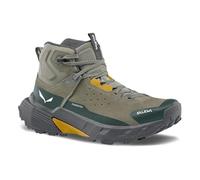 Salewa Wanderschuhe Pedroc 2 Leather MID PTX (Wildleder, Speed-Hiking, wasserdicht) dunkelgrün/grau Herren, Größe Euro (US) 43 (10)