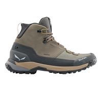 Salewa Wanderschuhe Puez Leather Mid Powertex grün/grau/braun/beige Größe 42