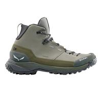 Salewa Puez Leather Mid Powertex Wanderschuhe grau/schilfgrün - 42