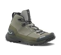 Salewa Herren Wanderschuhe Puez Leather Mid Powertex – Leder – Shadow/Dark Olive 9,5 (5136)