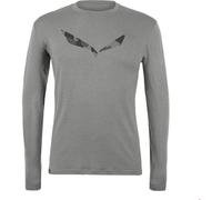 SALEWA Herren Shirt PURE LOGO AMR M L/S TEE. (28262) XXL Grau