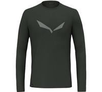 SALEWA Herren Shirt SOLIDLOGO DRY M L/S TEE (27340) XXL dark olive