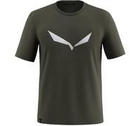 Salewa T-Shirt SOLIDLOGO DRY Dri-Release kurzarm Tannengrün L