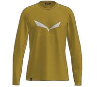 Salewa Solidlogo DRY Herren Longsleeves olive oil Größe M Camping Elastisch
