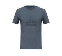 Salewa - Herren T-Shirt Eagle Dotted MTN java blueMerino java blue - Gr. - 52
