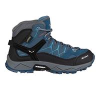 Salewa JR Alp Trainer Mid Gore-TEX, Scarponi da trekking e da escursionismo Unisex Bambini, Blu (Dark Denim/Charcoal), 28 EU