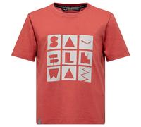 Salewa Kids Graphic T-Shirt, Etruscan red, 140