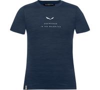 Salewa - Kid's Eagle Dry S/S Tee K - T-Shirt, Gr. 116, blau (NavyBlazerMelange)