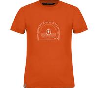 Salewa Kinder Graphic Dry S/S T-Shirt (Größe 164, orange)