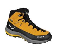 Salewa Wanderschuhe MTN Trainer 2 Mid Powertex – Kinder, wasserdicht, Gelb/Schwarz Gr. 32