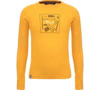 Salewa Pure Graphic Dry L/S Tee Kids 140 gold