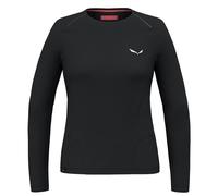 Salewa Langarmshirt Pedroc Dry (atmungsaktiv, schnelltrocknend, leicht) Unterwäsche schwarz Damen, Größe 42/36