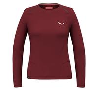 Salewa Langarmshirt Pedroc Dry (atmungsaktiv, schnelltrocknend, leicht) Unterwäsche weinrot Damen, Größe 44/38