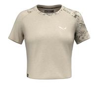 Salewa Damen T-Shirt Lavaredo Hemp W Crop – Kurzarm, Hanf – Oatmeal S EU