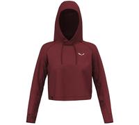 Salewa Lavaredo Hemp W Crop Hoody - Kapuzenpullover - Damen I46 D40 Dark Red/White