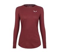 Salewa Lavaredo Hemp W L/S - Langarm T-Shirt - Damen I40 D34 Red