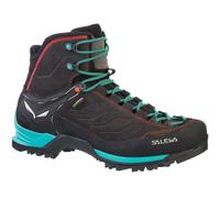 salewa mountain trainer mid gore tex damen wanderschuhe braun blau 40