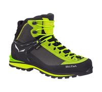 Salewa Wanderschuhe Crow GTX (Berg-Trekking, Veloursleder, wasserdicht) schwarz/lime Herren, Größe Euro (US) 45 (11,5)