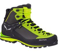 Salewa Wanderschuhe Crow GTX (Berg-Trekking, Veloursleder, wasserdicht) schwarz/lime Herren, Größe Euro (US) 41 (8,5)