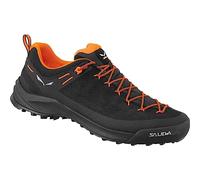 SALEWA Ms Wildfire Leather, Scarpe da Ginnastica Donna, Nero/Arancione Fluo, 41 EU