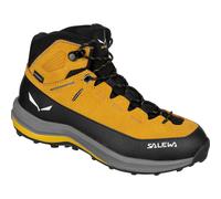 Salewa Wanderschuhe MTN Trainer 2 Mid Powertex – Kinder, wasserdicht, Gelb/Schwarz Gr. 32