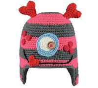 Salewa, Mütze Monster Beanie, Grau/Rosa (Grigio Stile Mostro Con Orecchie Rosse), 50 cm (1.5-3 Jahre)
