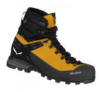 Salewa Wanderschuhe Ortles Ascent Mid GTX (Alpine, Veloursleder, wasserdicht) gold/schwarz Herren, Größe Euro (US) 46 (12)