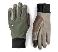 Salewa Handschuhe Ortles Durastretch Softshell elastisch Grau/Grün/Schwarz XL