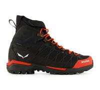 Salewa Wanderschuhe Ortles Light MID Powertex (Winterwanderung/Trekking, wasserdicht) schwarz/rot Herren, Größe Euro (US) 44 (10,5)