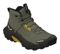 Salewa - Pedroc 2 Leather Mid PTX - Wanderschuhe, Gr. 48 EU 48.5, grau/oliv (FadedGreen/DarkOlive)