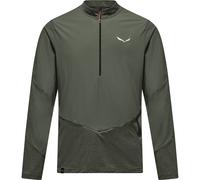 Salewa Pedroc Dry Wind Half Zip Herren Longsleeves oliv Größe XL Trekking Elastisch