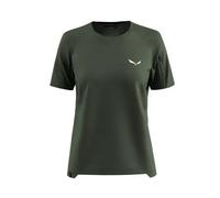 Salewa Puez Hybrid W - T-Shirt - Damen I46 D40 Dark Green
