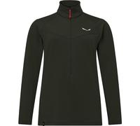 Salewa - Women's Puez Cammino PL Half Zip Jacket - Fleecepullover, Gr. M 38, schwarz/oliv (DarkOlive)