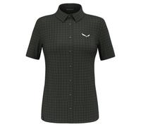 Salewa Puez Dry Short Sleeve Shirt Women, Dark Olive, XXS