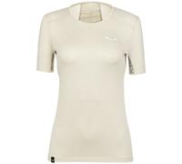 Salewa Puez Graphic 2 Dry S/S Tee - Wandershirt - Frauen I44 D38 Light Beige/Black