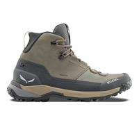 Salewa Puez Leather Mid Powertex Wanderschuhe grün/grau/braun/beige - 48.5