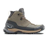 Salewa Puez Leather Mid Powertex Wanderschuhe grün/grau/braun/beige - 40.5