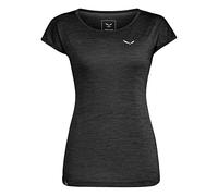 Salewa PUEZ Melange Dry Damen T-Shirt, Black Out Melange, S, 00-0000026538