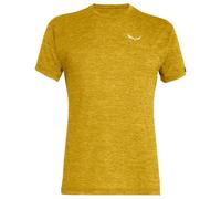 Salewa - Puez Melange Dry S/S Tee - T-Shirt, Gr. M 48, gelb (OliveOilMelange)