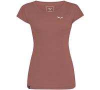 Salewa Puez Melange Dry - T-Shirt Kurzarm - Damen Red/White/Red I46 D40