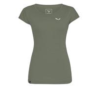 Salewa Puez Melange Dry T-Shirt W, Faded Green Melange, 3XL