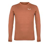 Salewa Langarmshirt Puez Melange Dry orange perlmuttfarben – Größe S