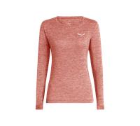 Salewa PUEZ MELANGE DRY W L/S TEE desert pink melange Gr. 42/36