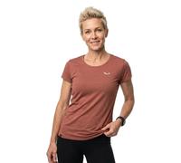 Puez Melange Dry W S/S Tee Women rot 36 - etruscan red melange