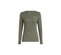 Salewa Puez Melange Dry Damen Langarmshirt grünlich grau - 34