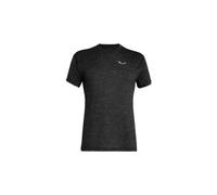 Salewa Puez Melange Dry T-Shirt schwarz/Logo weiß - M