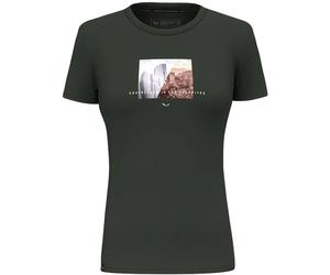 Salewa Pure Design Dry Damen T-Shirt, grün 40