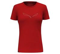 Salewa Damen T-Shirt Pure Eagle Frame Dry - Kurzarm - Gr. S (36), Rot (FlameMelange)
