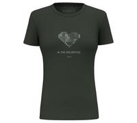 Salewa Pure Heart Dry T-Shirt Women, Green, XL
